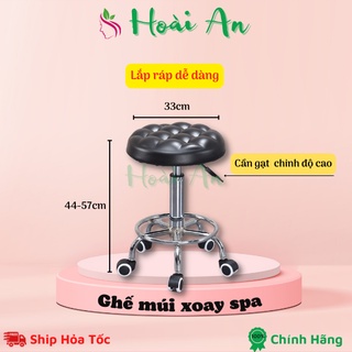 Ghế xoay dùng trong spa, phun săm | Ghế múi xoay, ghế thường cho spa. nối mi, phun xăm