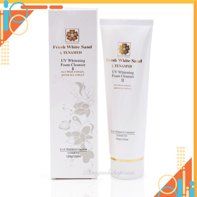 Sữa rửa mặt trắng da Tenamyd Canada, dòng Fresh White Sand 120g