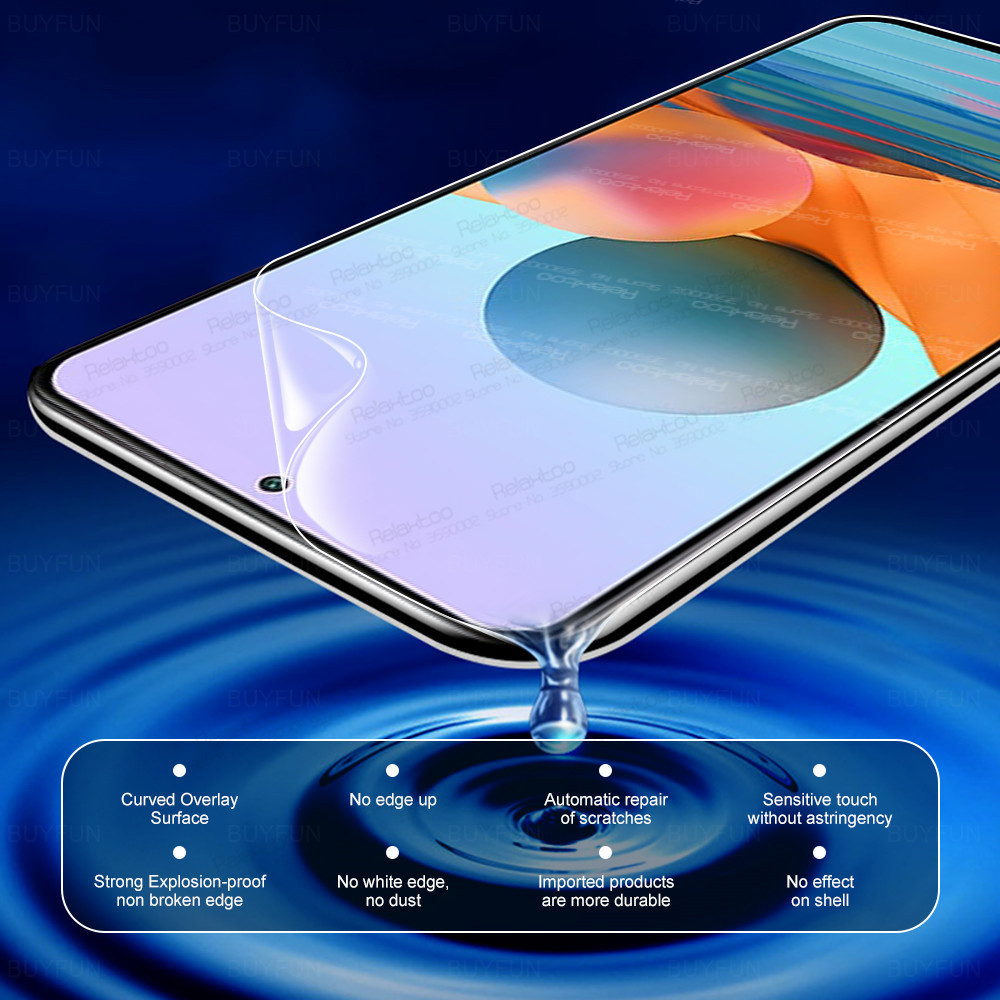 3 Miếng Dán Cường Lực Bảo Vệ Màn Hình Cho Xiaomi Redmi Note 10 Pro 10s Redme Not 9 S 9s 9t 8t 8 A C 8a 9a 9c 7 7a Kính