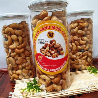 Hạt điều rang muối tách vỏ lụa loại A 500gr, Hạt điều rang ĐăkLăk to đều, thơm bùi, béo ngậy