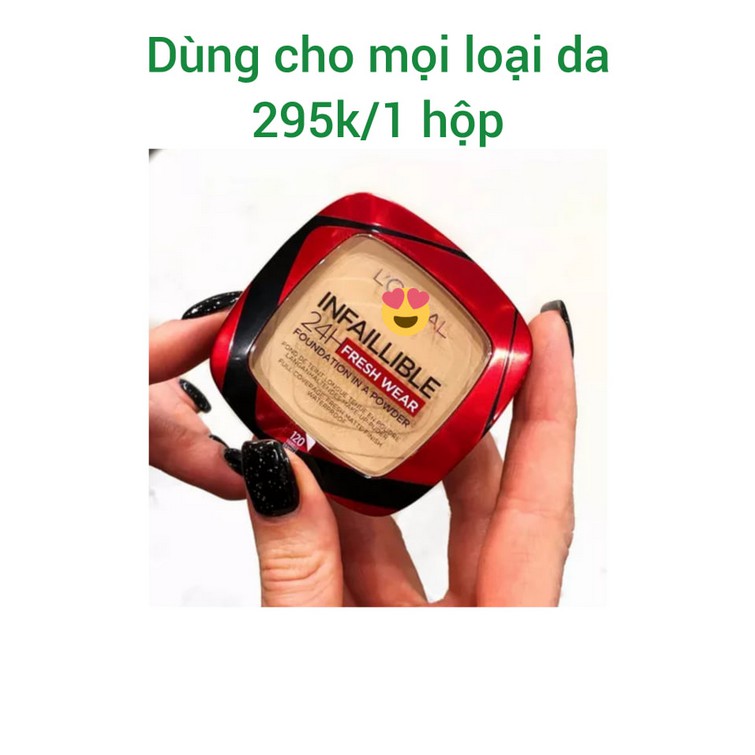 (KÈM BILL) Phấn Phủ Loreal infallible 24h fresh wear powder | BigBuy360 - bigbuy360.vn