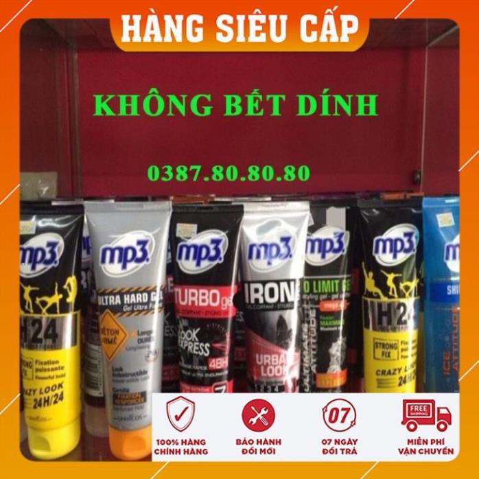 [ CAO CẤP - TẶNG LƯỢC ] Gel vuốt tóc nam Mp3 cao cấp pháp/ Keo vuốt tóc nam tạo phồng, giữ nếp, không bết dính