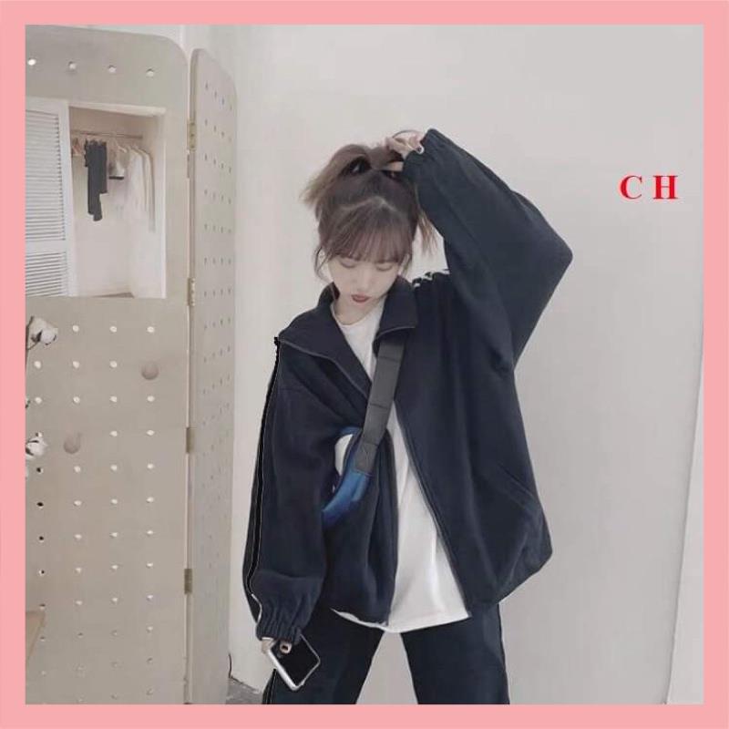 Sét Bộ Nữ thu đông NEX Unisex Ulzzang Khoá Kéo quần ống rộngSet Thu Đông sweater dài tayĐồ mặc nhà ngủ;đi chơi