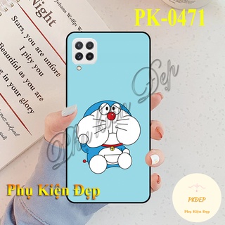 Ốp lưng SamSung Galaxy A22 4G viền đen in hình Đô Rê Mon