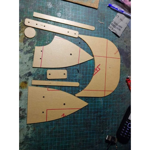 Mẫu rập dùng làm mũ da bóng chày leather handmade tool