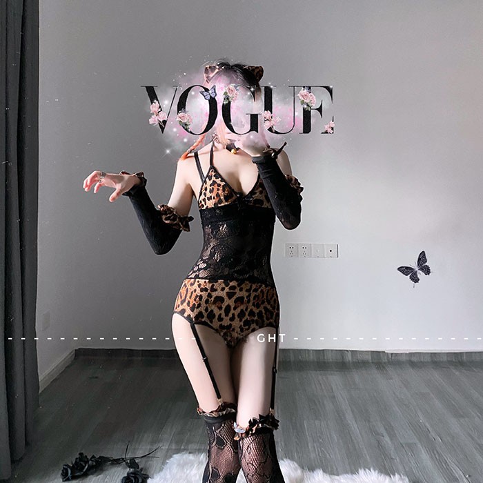 Đồ ngủ Cosplay 💝 Free ship 💝 Jum ngủ da báo đầy đủ phụ kiện | BigBuy360 - bigbuy360.vn