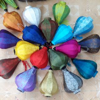 Combo 11 đèn lồng hội an size 20cm trang trí
