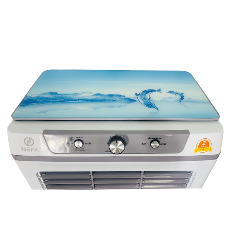 Quạt Điều Hòa L8600-5C Giúp Làm Giảm Nhiệt Độ Không Khí, Quạt Hơi Nước Làm Bằng Nhựa ABS Siêu Bền NEFA