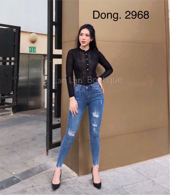 [SIZE ĐẠI 60kg~95kg] QUẦN JEAN DÀI BIG SIZE NỮ 2466