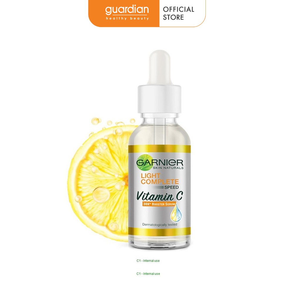 Tinh chất tăng cường sáng da mờ thâm Garnier Light Complete 30x Vitamin C Booster Serum 30ml