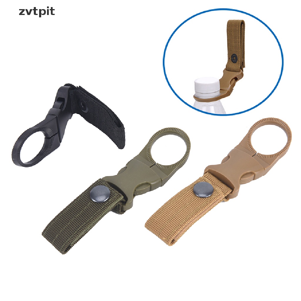 [ZVPT] Outdoor Nylon Webbing Buckle Hook Water Bottle Holder Clip Belt Backpack Clamp DSF