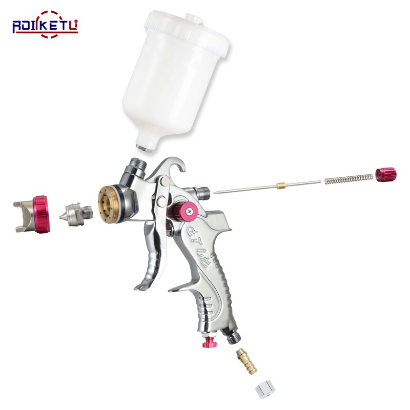 1.4/1.7/2.0mm Nozzle Gravity Pneumatic Air Paint Spay Gun G2008 Professional HVLP 600ML For Car Auto Repair Tool Painting Kit