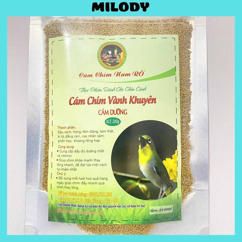 Cám chim vành khuyên Nam Rô cao cấp giá rẻ cho chim dưỡng khối lượng 200 gram