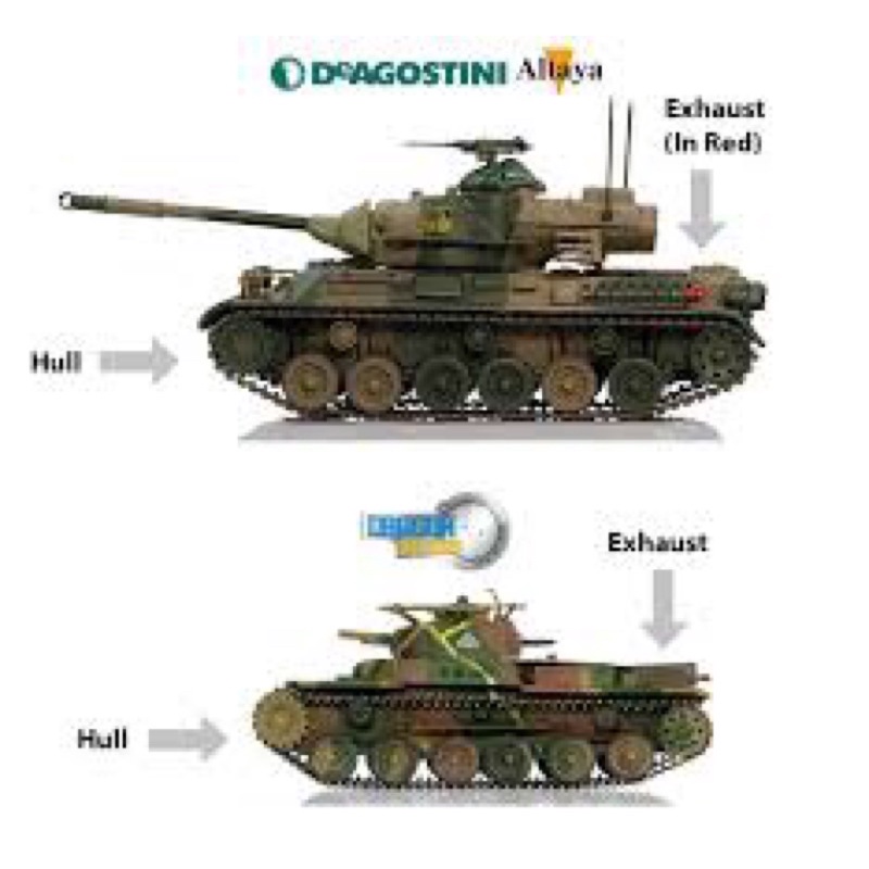 Mô hình xe tăng tỷ lệ 1:72 DeAgostini Type.61 Nhật Bản JSDF.