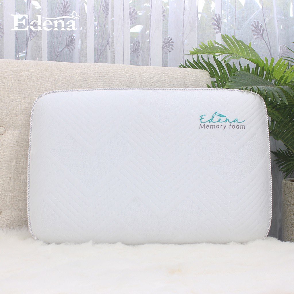 [ Free Ship] Ruột Gối Memory Foam Edena, Êm Ái Và Siêu Bền, Kích Thước 45x65, Bảo Hành Một Đổi Một