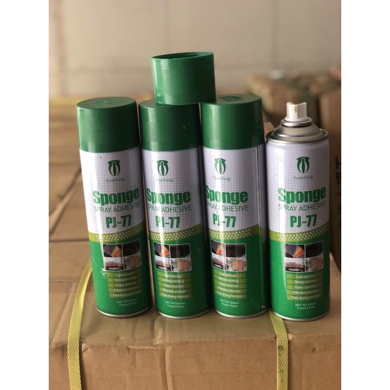 keo dán xịt pj77 đa năng dán xốp giấy dán tường vải nhựa ván, keo dán giấy