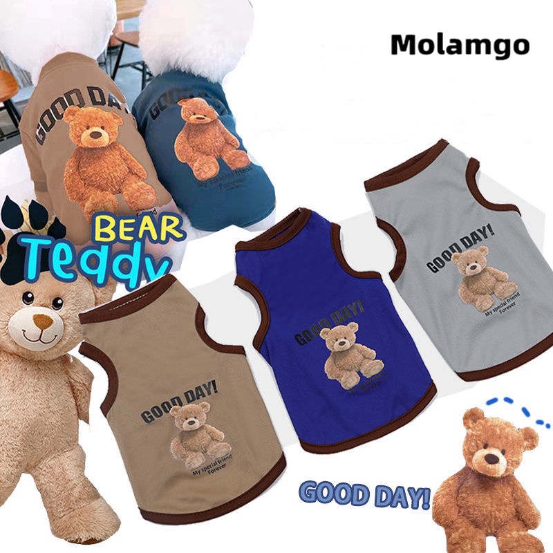 Áo Thun Cotton In Hình Gấu Teddy Dễ Thương Dành Cho Thú Cưng Size XS-XXL