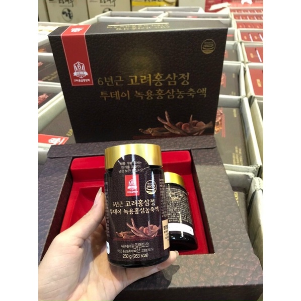 Cao Hồng Sâm Nhung Hươu Hàn Quốc, Hộp 2 Lọ x 250ml