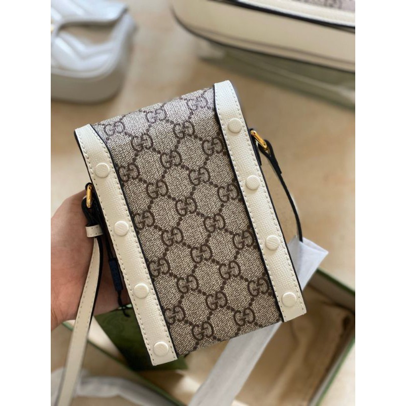 Túi đen chéo mini GUCCI kiểu dáng mới 2021 GG