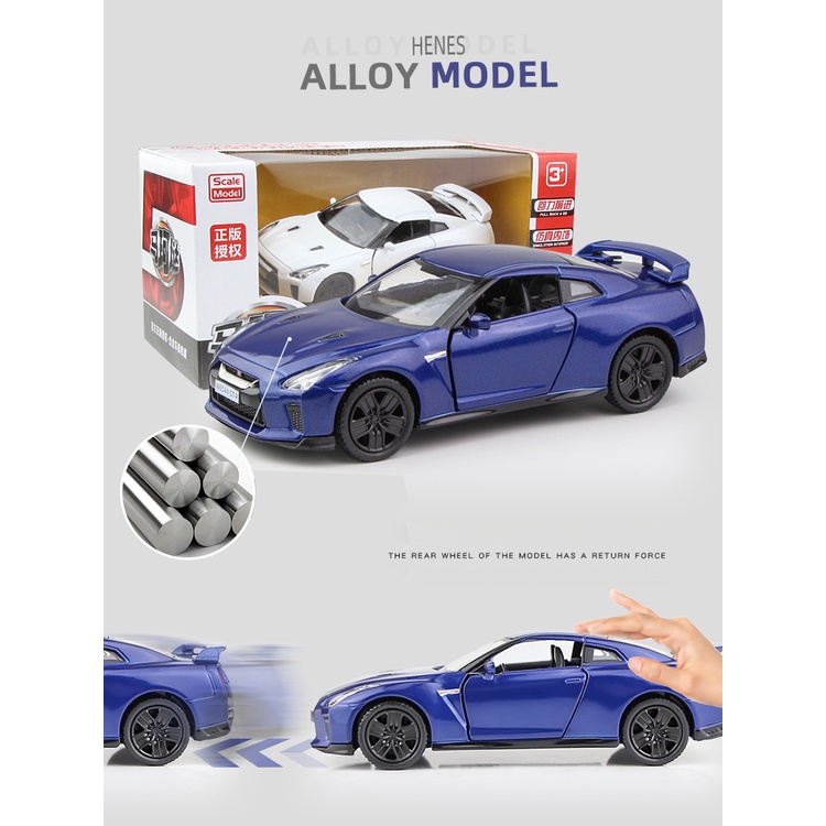 Mô Hình Xe Hơi Thể Thao Nissan GTR R35 Tỉ Lệ 1: 36