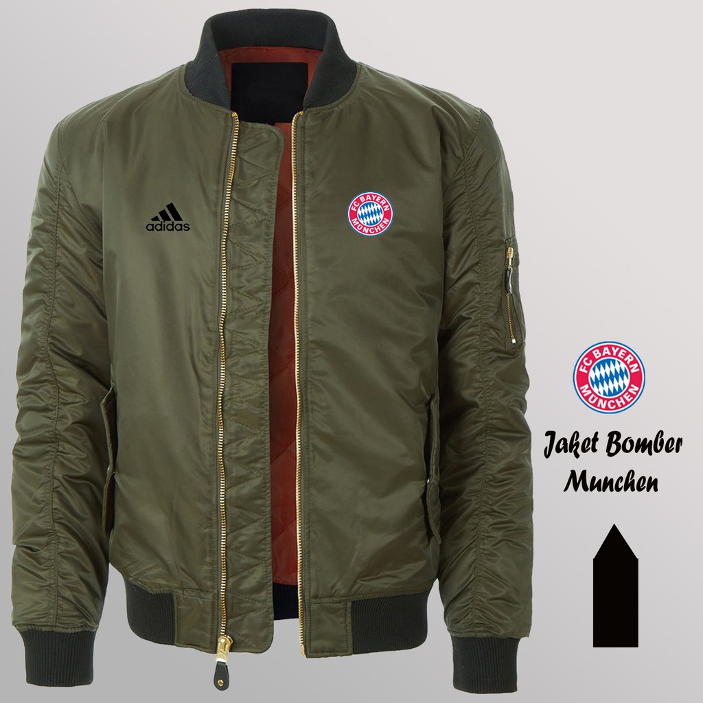Áo khoác Bomber chống thấm nước in logo thời trang phong cách quân đội cho nam