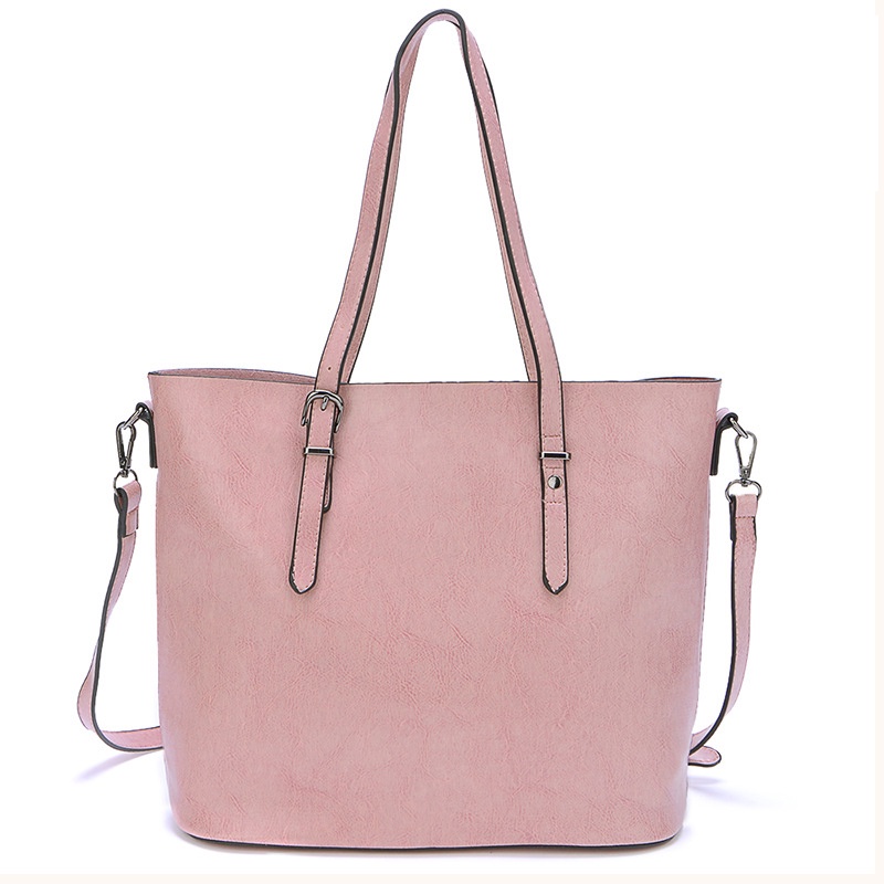 Túi Đeo Vai Cỡ Lớn Màu Trơn Có Khóa Kéo Cho Nữ