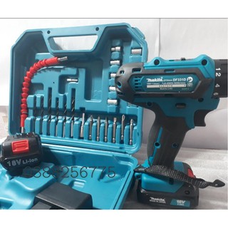 Bộ máy khoan đa năng có phụ kiện MAKITA 18V máy bắt vít, máy khoan chất lượng cao