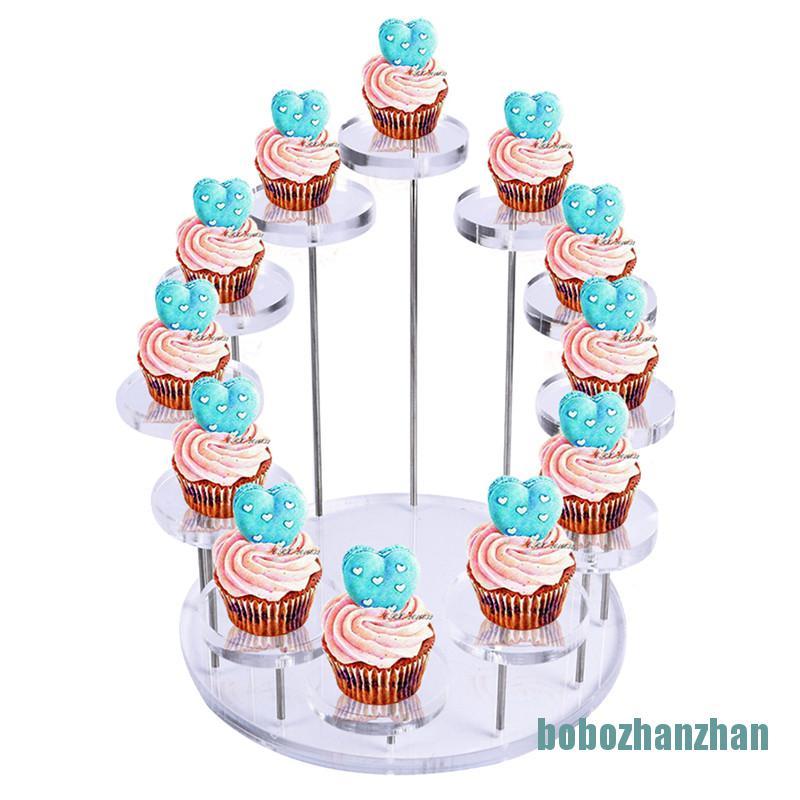 [bobozhanzhan]Cupcake Stand Acrylic Display Stand For jewelry Cake Dessert Rack Party Decor