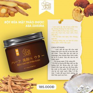 [Siêu Hot] Bột Rửa Mặt Thảo Dược ASA ZAKURA 100g - Da Sạch Hết Mụn Trắng Hồng Rạng Rỡ | BigBuy360 - bigbuy360.vn