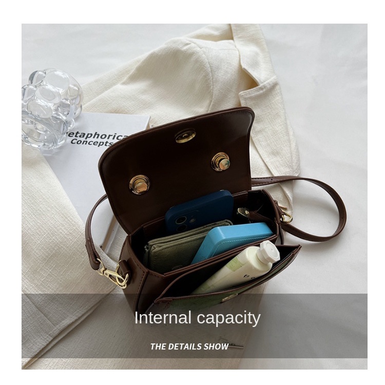 Túi Xách Đeo Vai Hình Vuông Cỡ Nhỏ Thiết Kế Đơn Giản Thời Trang