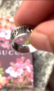 Nhẫn Gucci bạc 925