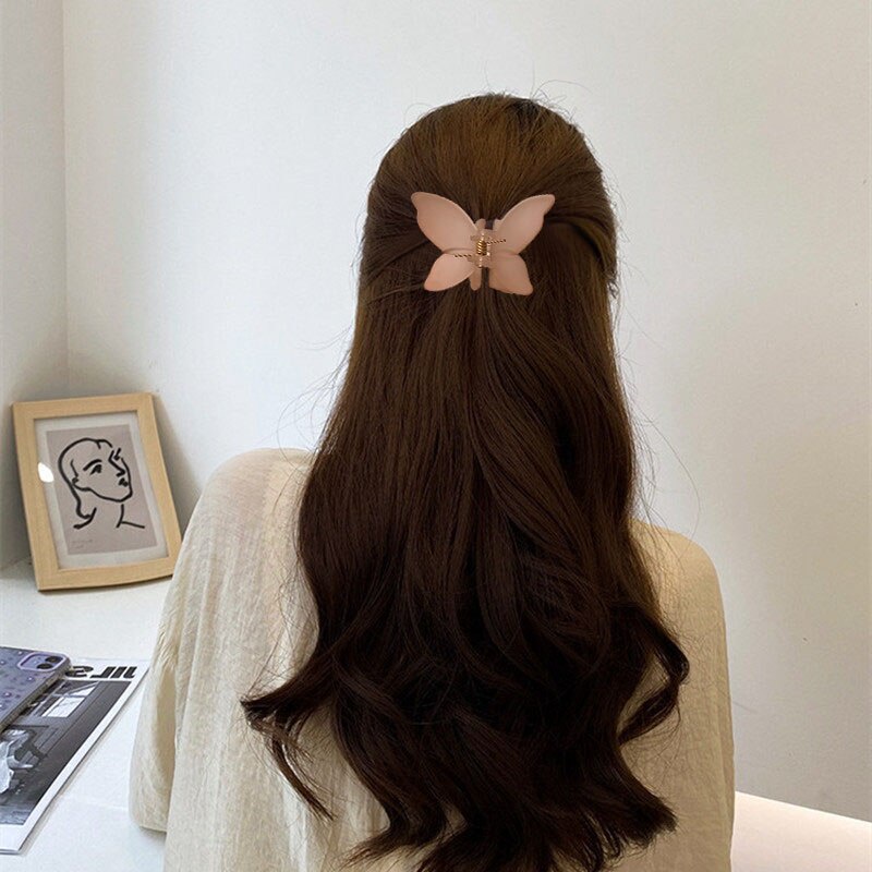 Kẹp Càng Cua 2022 Bằng Nhựa Thiết Kế Tinh Tế Cho Nữ