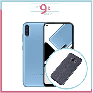 Ốp dẻo đen giả da cho samsung a11
