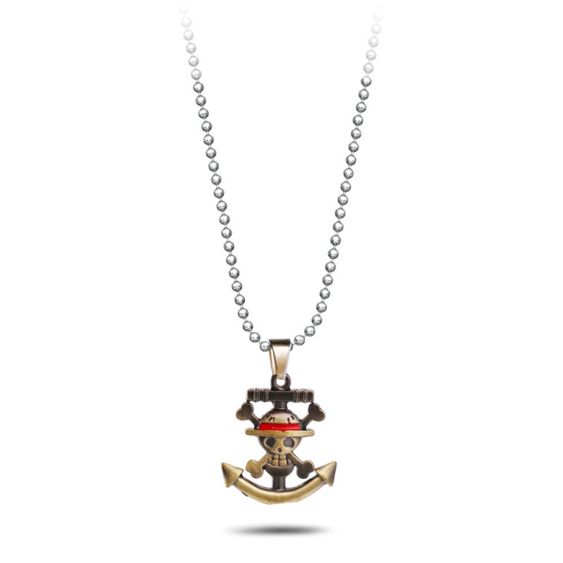 Vòng Cổ Mặt Hình Luffy Ace Trong One Piece Phong Cách Nhật Bản Thời Trang Cho Nam vòng cổ quà tặng cậu bé