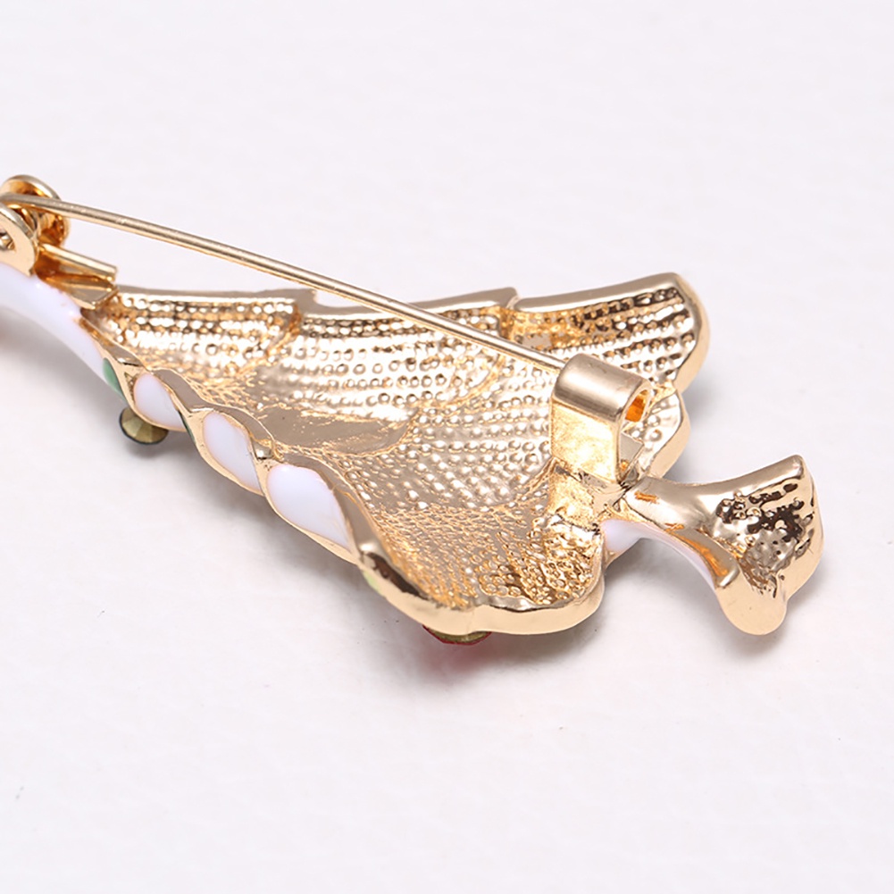 Trâm Cài Áo Hình Cây Thông Giáng Sinh Có Đính Đá Cho Nữ