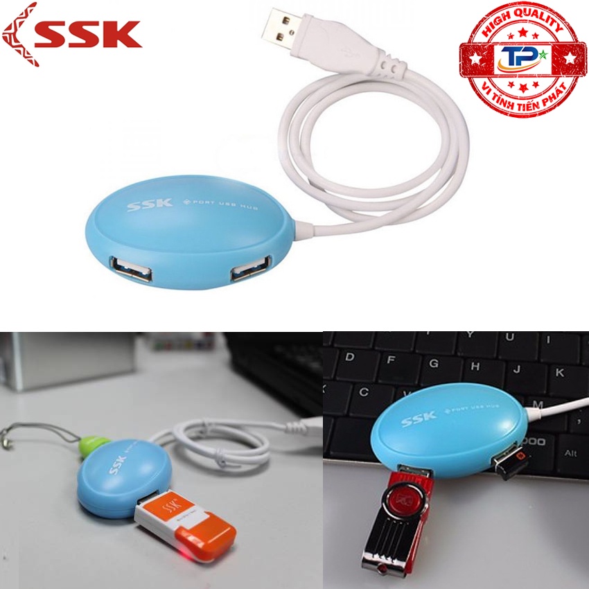 Hub chia cổng USB 1 ra 4 cổng SSK SHU017