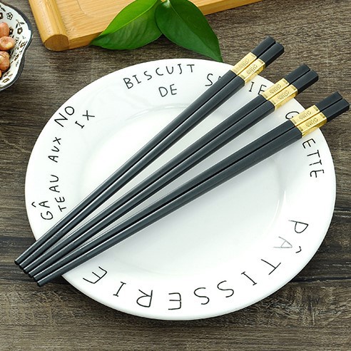 SET 10 Đôi Đũa Hợp Kim Mạ Vàng