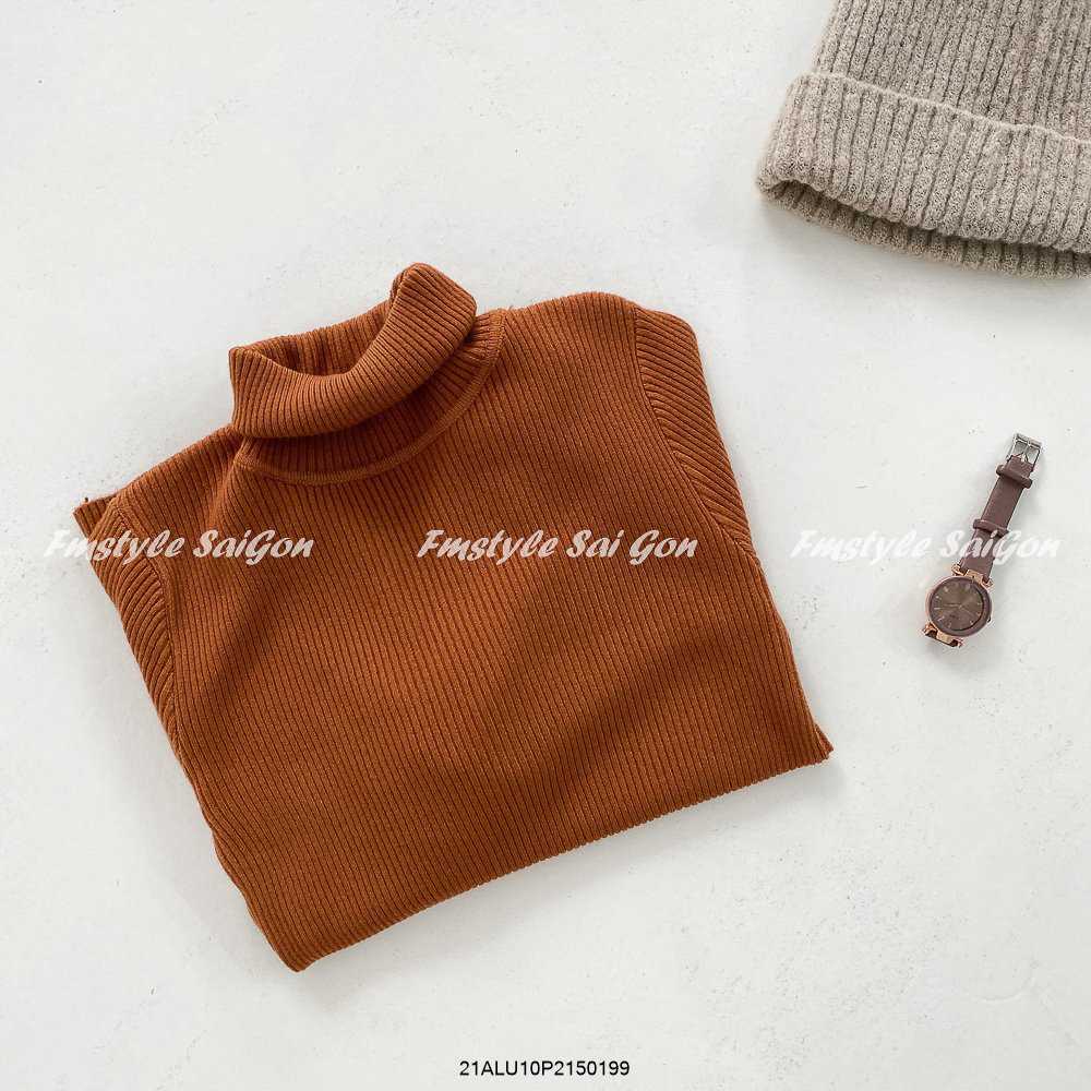 Áo len cổ lọ nữ tay dài form dài dày dặn thu đông ulzzang thời trang Fmstyle Saigon 21ALU10P21501 | BigBuy360 - bigbuy360.vn