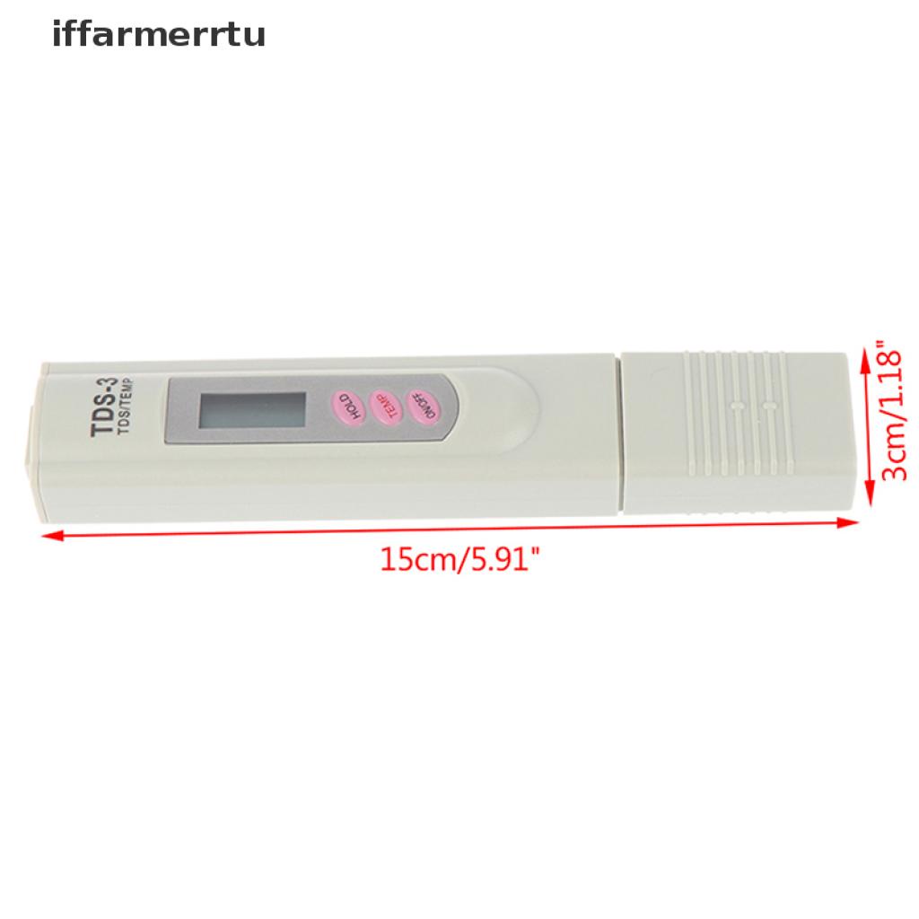 {iffarmerrtu} Pen TDS Water Meter Digital Water Quality Measuring Water Purity Tester Tool hye