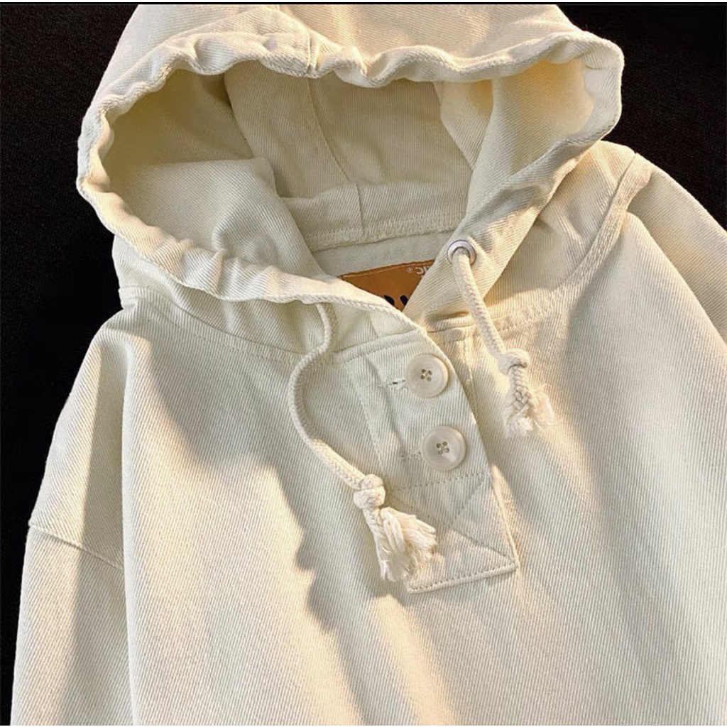 Áo Khoác Hoodie Form Rộng Unisex DONA Vải Kaki Dày Dặn - Tuni Store