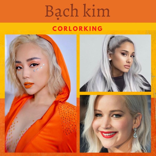 Thuốc Nhuộm Tóc Màu Bạch Kim | Cần Tẩy Tóc Colorking Magic color colorking