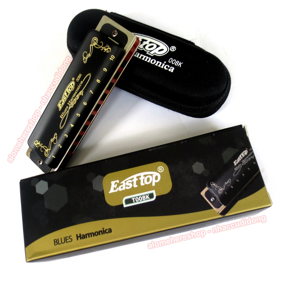 Kèn harmonica diatonic Easttop T008K Đen