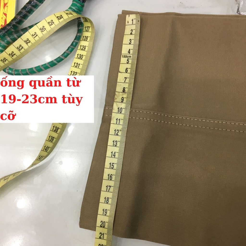 Quần kaki nam trung niên cao cấp, quần thô nam trung tuổi ống đứng túi chéo 1 ly