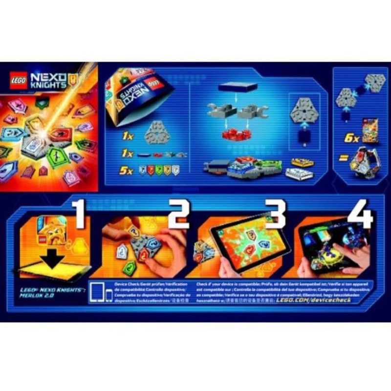 Đồ chơi Lego Nexo Nights - Bộ khiên Nexo mùa 1+2 - 70372/70373 (10pcs)