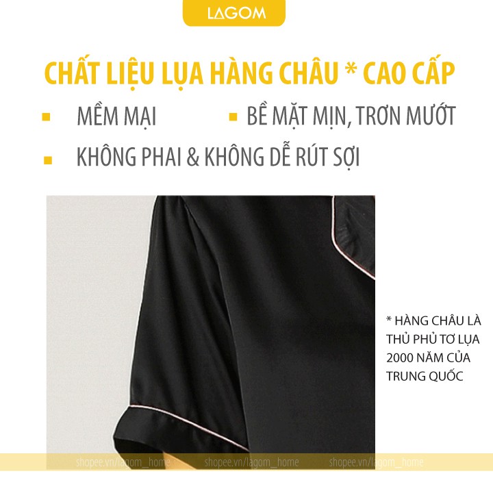 [50 Mẫu] Bộ Lụa Mặc Nhà Quần Dài ✨ Bộ Ngủ Lụa Cộc Tay Cao Cấp