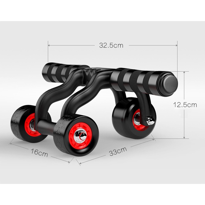 Con lăn tập cơ bụng 3 bánh AB Roller cao cấp Reefit Sport