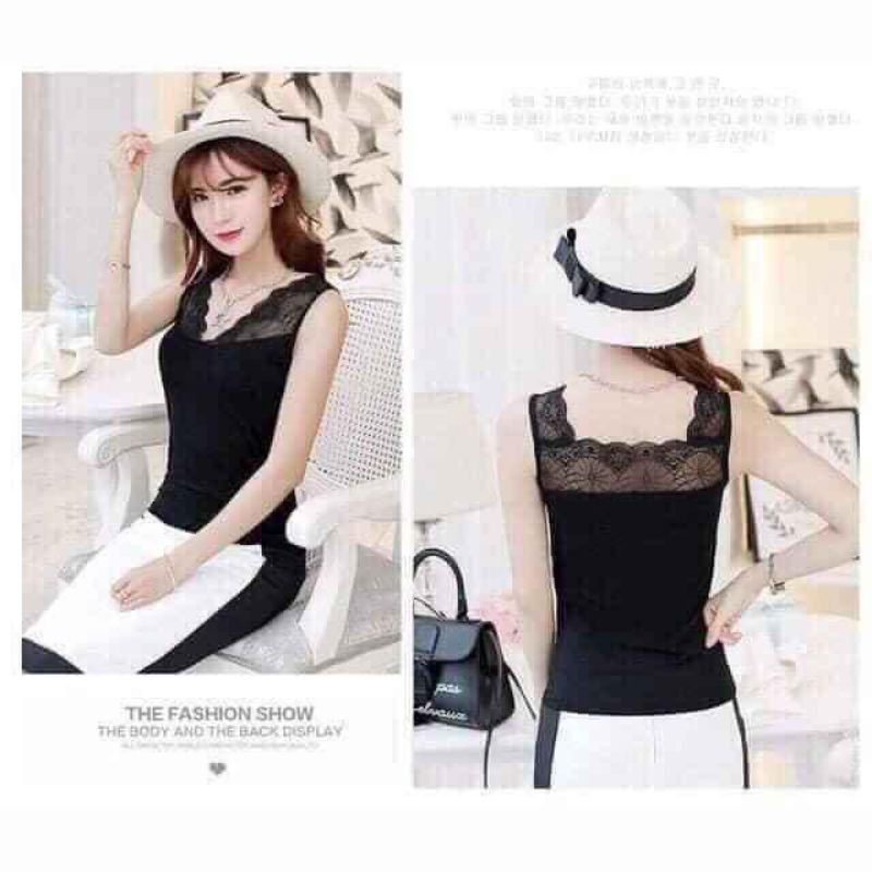 Áo ba lỗ ren 1905#