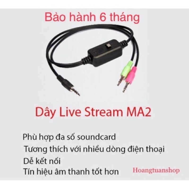 [Mã ELHACE giảm 4% đơn 300K] Dây livestream XOX Ma2 live stream facebook, bigo...