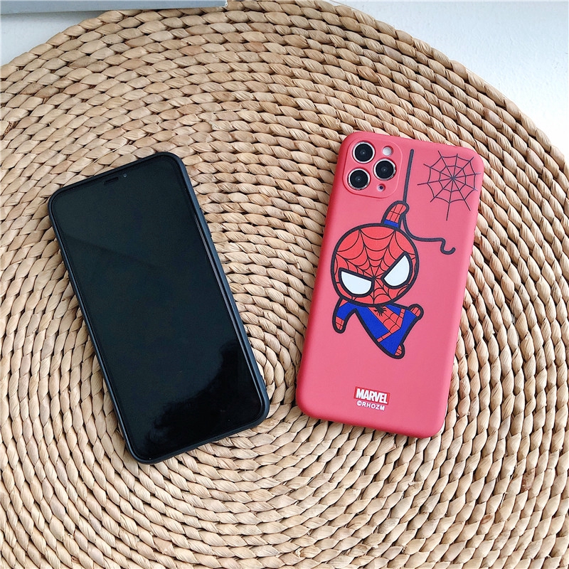 Ốp Điện Thoại Tpu In Hình Người Nhện Cho Iphone 11 Pro Max Xs Max Xr X Iphone 7 Plus 8