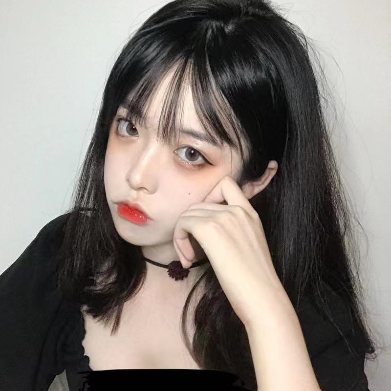 Bộ tóc giả thẳng dài màu vàng sáng phong cách lolita